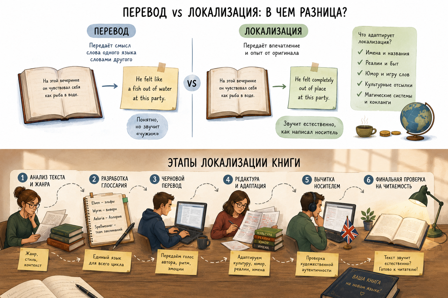 Этапы локализации книги, зачем нужна локализация
